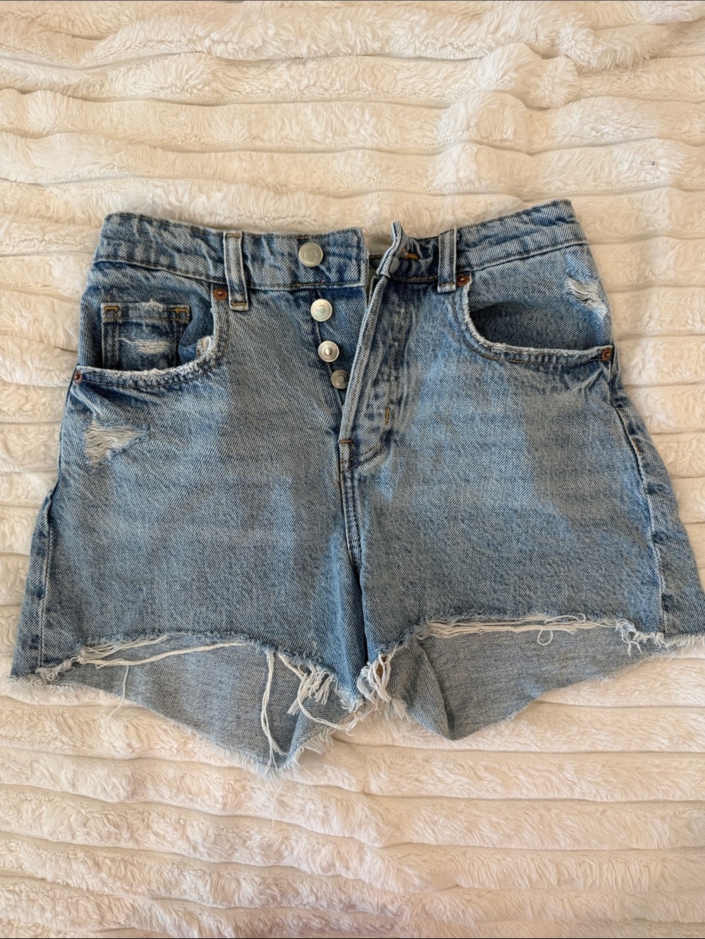 H&M Distressed Jean Shorts